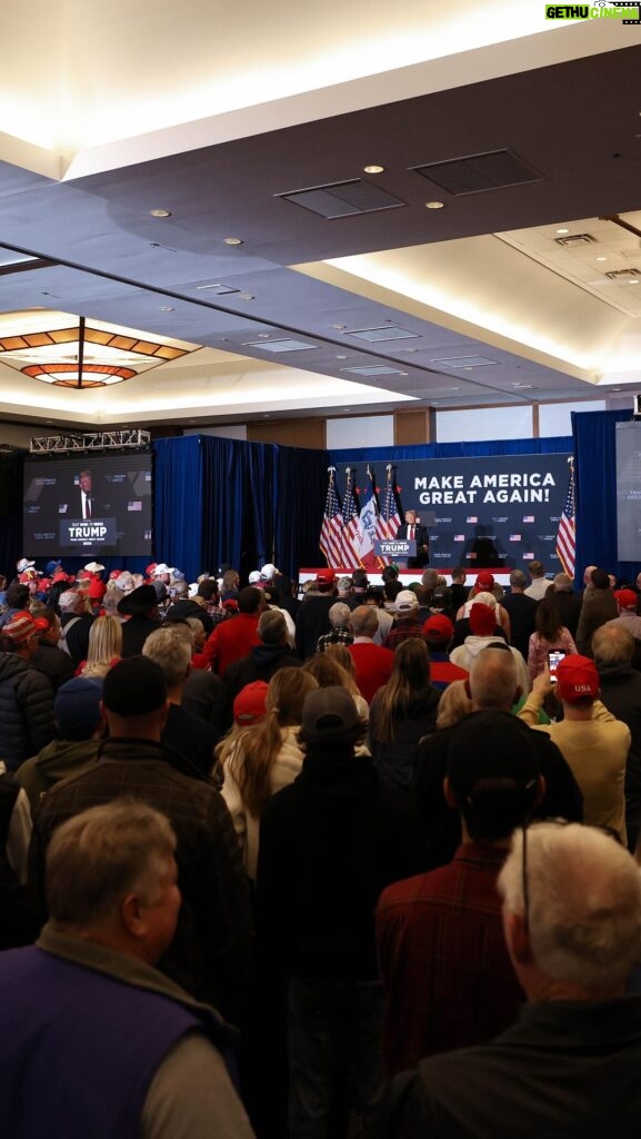 Donald Trump Instagram - PEACE THROUGH STRENGTH!!! Coralville, Iowa