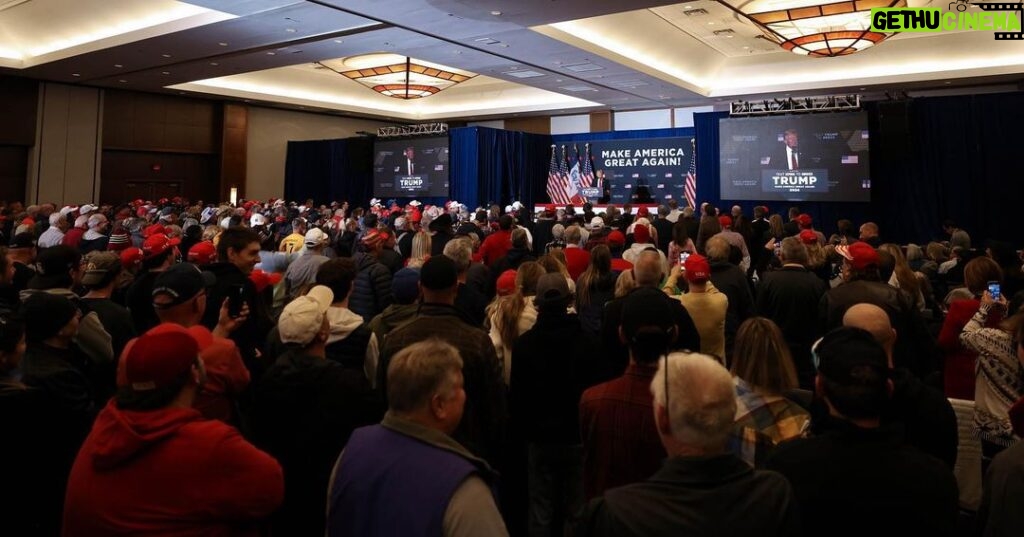 Donald Trump Instagram - A beautiful evening in Iowa, with Great American Patriots. Sign up to “Caucus for Trump” today: link in bio. Together, WE are going to Make America Great Again! I love you, Iowa—THANK YOU!! #Trump2024 #MAGA Coralville, Iowa