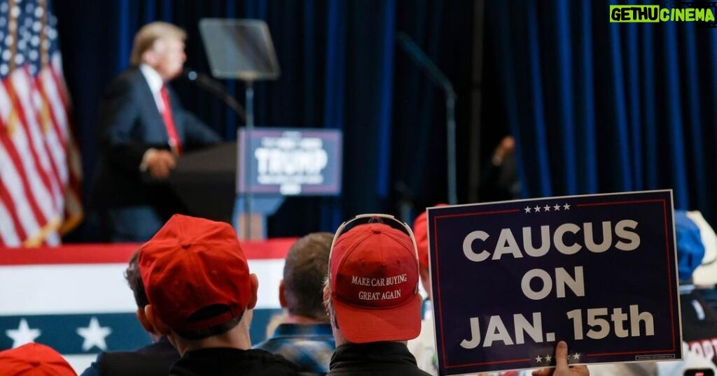 Donald Trump Instagram - A beautiful evening in Iowa, with Great American Patriots. Sign up to “Caucus for Trump” today: link in bio. Together, WE are going to Make America Great Again! I love you, Iowa—THANK YOU!! #Trump2024 #MAGA Coralville, Iowa