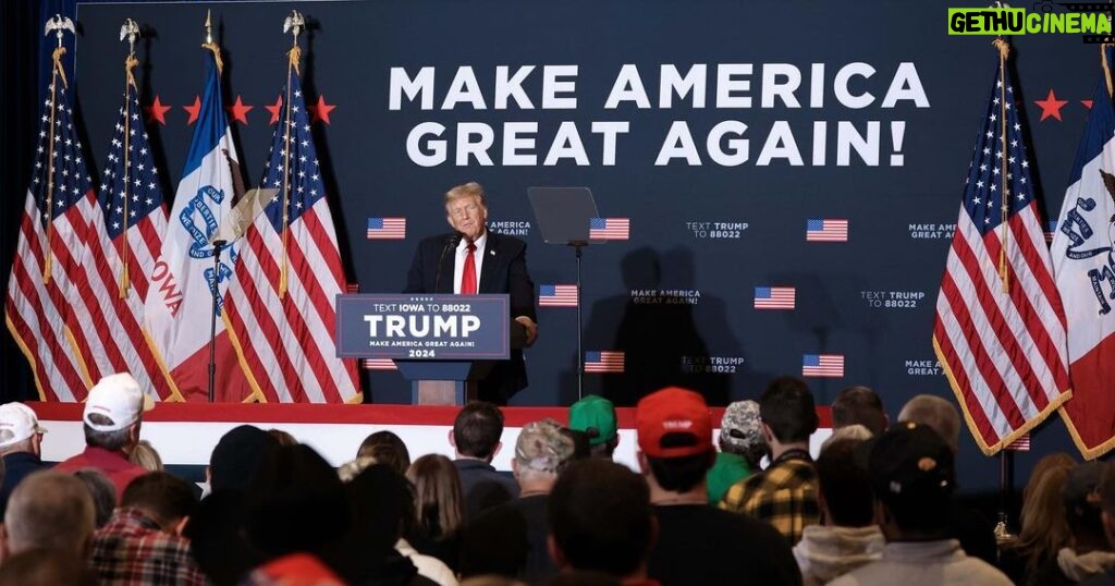 Donald Trump Instagram - A beautiful evening in Iowa, with Great American Patriots. Sign up to “Caucus for Trump” today: link in bio. Together, WE are going to Make America Great Again! I love you, Iowa—THANK YOU!! #Trump2024 #MAGA Coralville, Iowa