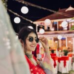 Drishya Raghunath Instagram - GULABHI NIGHT was filled with fun and craziness ❤️ Swipe left to find out :) Statement choker from @adorebypriyanka ❤️