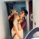 Drishya Raghunath Instagram - Happiest Vishuu everyone !🌼 Mau : @makeoverbyaishh 🌼 @aishwaryaasokan 🌼