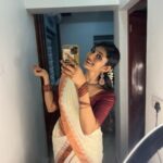 Drishya Raghunath Instagram - Happiest Vishuu everyone !🌼 Mau : @makeoverbyaishh 🌼 @aishwaryaasokan 🌼