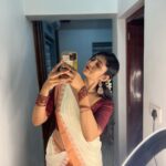 Drishya Raghunath Instagram - Happiest Vishuu everyone !🌼 Mau : @makeoverbyaishh 🌼 @aishwaryaasokan 🌼