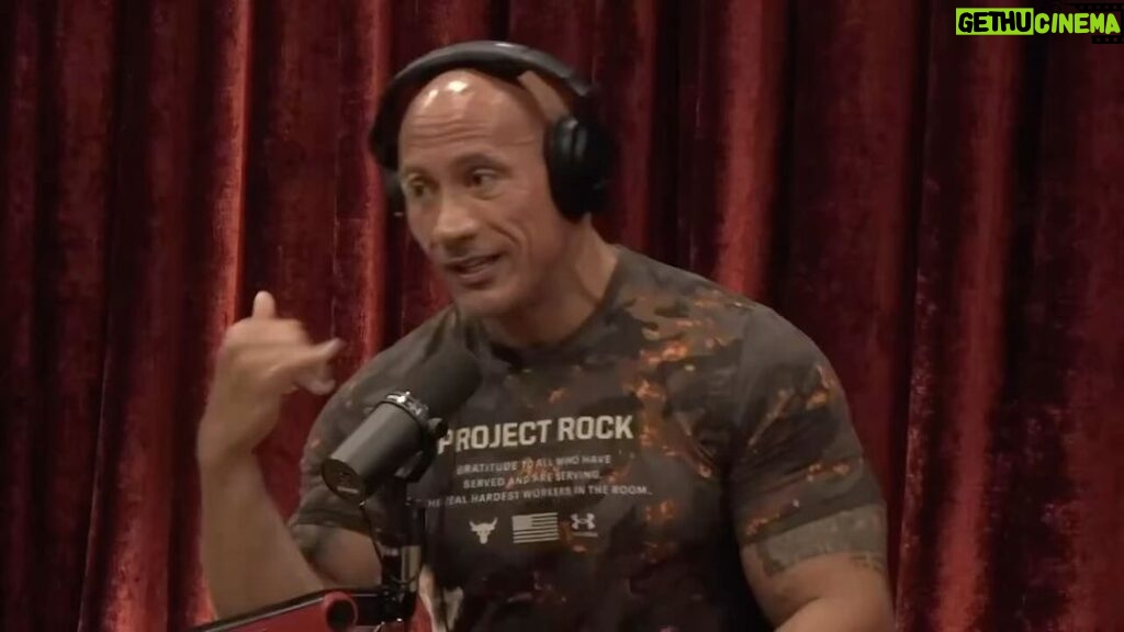 Dwayne Johnson Instagram - A great hang with @joerogan for our 3 hour chat!! (we also had a kick ass workout for 3 hours earlier that morning 💪🏾) Here’s the life changing decision I made to not pursue pro football anymore and instead decide to pursue my true passion - pro wrestling. Which lead to a fucking massive and emotional fight with my dad over this decision. Months later, Pat Patterson (my wrestling mentor) would casually just say “keep working” when he came to watch me in the ring and evaluate my talent as I was training. Little I knew, he immediately called Vince McMahon and said “you gotta see this fucking kid”…. Months later Vince McMahon sends me to Memphis, Tennessee to learn the business of pro wrestling. I’ll never forget Vince’s parting words as I walked out of his office… “Hey, kid…. don’t go down to Memphis and cut your forehead up with razor blades” (slicing our foreheads with razor blades was how we bled during matches back in the day🩸) Crazy to look back on how it all started and the unpredictable roads I travelled. One word comes to mind: GRATEFUL. #joeroganexperience #goodtimes