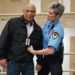 Eaddy Mays Instagram - Put me on set with a badge and an attitude...pfft...even the director gets no slack! #villainforlife @reddigitalcinema #redcamera #setlife 🎥 #Redeemed (Thank you, @karenvalero16 ❤) Muscogee County Jail