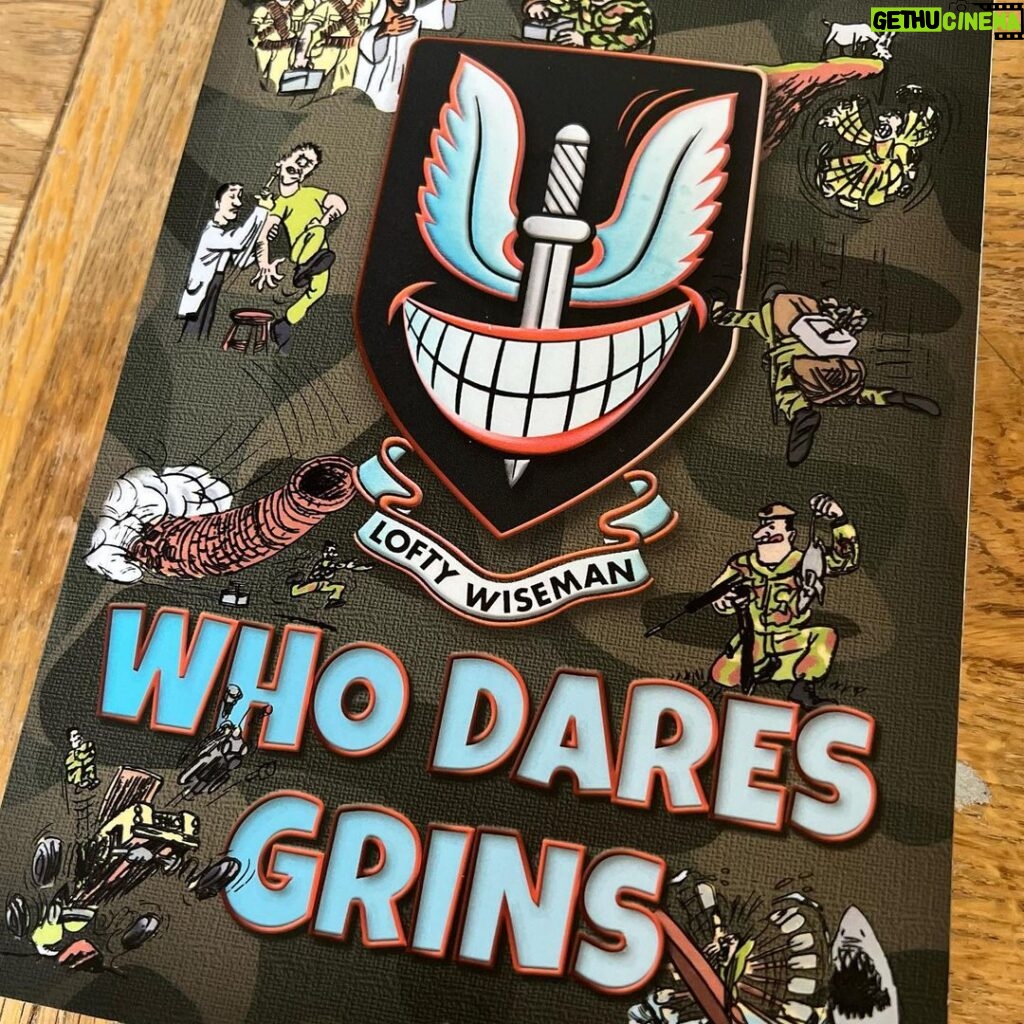 Ed Stafford Instagram - Thanks John “Lofty” Wiseman for the very cool signed book 📚 “who dares grins”! 🤣 Love it mate. #bookstagram #booksbooksbooks #sas #saswhodareswins England