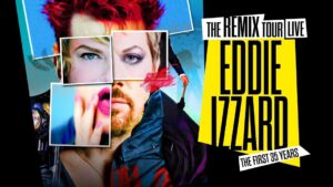 Eddie Izzard Instagram - UK! I'm bringing The Remix Tour live to you in Nov/Dec. It will feature a remix of some of my favourite material from my first 35 years of comedy.  Pre-sale tickets are available tomorrow at 10 AM local time.  Go to www.eddieizzard.com/shows to find all the info. #EddielzzardRemixTour