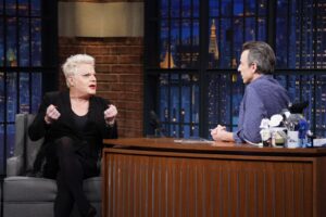 Eddie Izzard Instagram - Thanks for having me to chat about my SOLD OUT 😊, one-woman, off-Broadway show of Charles Dickens’ Great Expectations @latenightseth!  To watch the full interview head to the link in my profile.