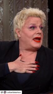 Eddie Izzard Instagram - Always a pleasure to be with Stephen Colbert. My one-woman off-Broadway show of Charles Dickens’ Great Expectations starts tonight!! Tickets are still available for some nights at: (link in profile) #Repost @colbertlateshow with @use.repost ・・・ “I’ve just tried to lead a positive life, open, being honest, being out for 37 years, acting, and doing standup comedy.” — @eddieizzard