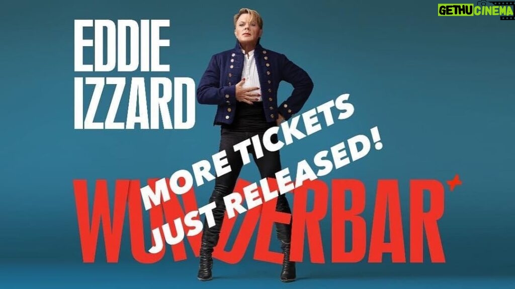 Eddie Izzard Instagram - 🚨 More tickets just released for Eddie’s stand-up show Wunderbar+ @sheffieldcityhall this Wednesday! 🚨 Grab your tickets here - www.sheffieldcityhall.co.uk - The Beekeepers