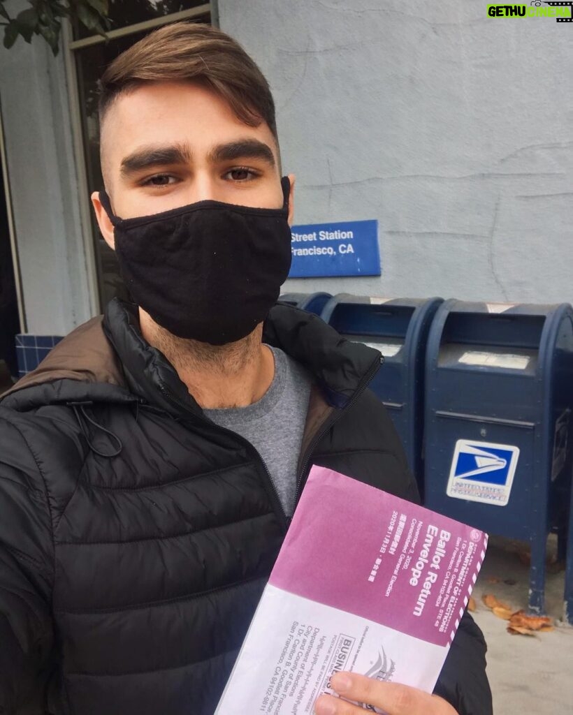 Eduardo Sanchez-Ubanell Instagram - Just dropped off my mail-in ballot! Proud to cast my vote for Joe and Kamala. Have you voted yet? 🇺🇸🇺🇸🇺🇸 #bidenharris2020 #ivoted San Francisco, California