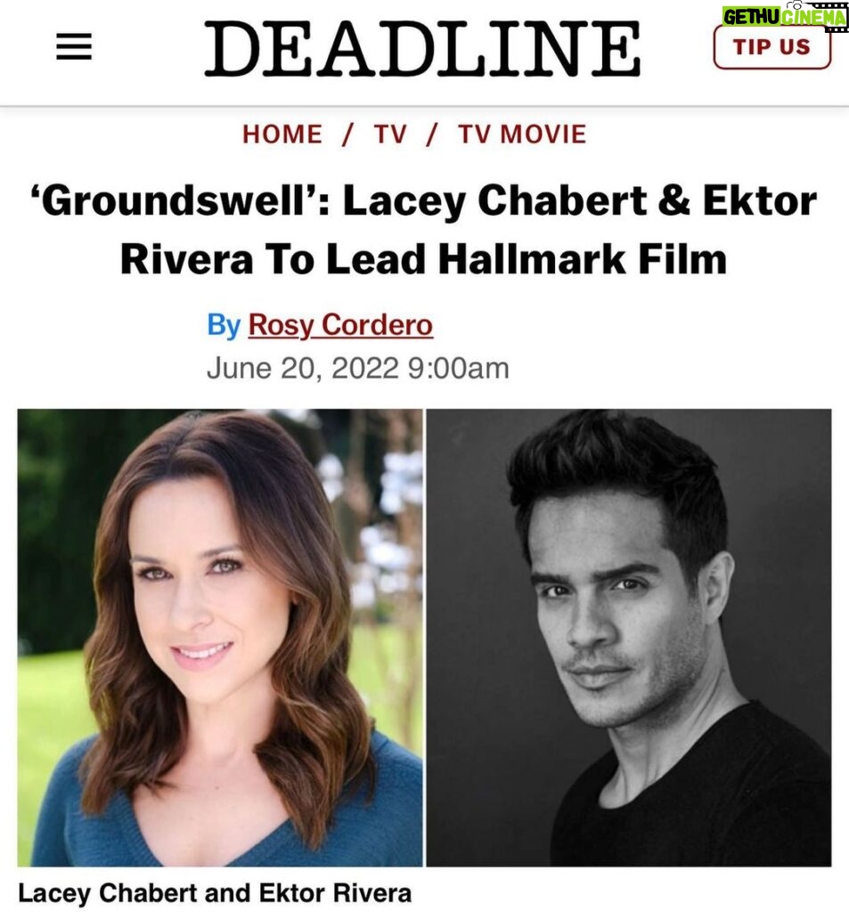 Had such a great time working with @ektorrivera on #Groundswell last month!  The movie premieres August 21 on @hallmarkmovie