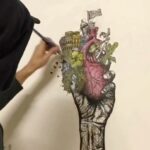 Ektor Rivera Instagram - RESISTENCIA (2017) #throwback Tuve el privilegio de cantar en Las Vegas para un espectáculo multicultural latino llamado ‘Q’Viva, The Chosen’. Allí me di cuenta que mi mentalidad isleña solo miraba hacia el norte de América a la hora de buscar inspiración artística, mas no el resto. Esa unión de latinoamericanos hizo expandir mi mente cultural. Pinté ‘RESISTENCIA’ porque a pesar de siglos de colonización, fenómenos naturales y otras situaciones políticas, mantenemos la solidez de una esencia cultural muy nuestra. 🇵🇷 Somos lo bueno y lo malo de nuestra historia. Es parte de nuestro DNA. La música de este video fue creada por José Febres @febres1986 , uno de los músicos que me acompañó en Las Vegas. #throwback #PuertoRico - ‘Resistencia’🇵🇷 Año: 2017 60”x60”