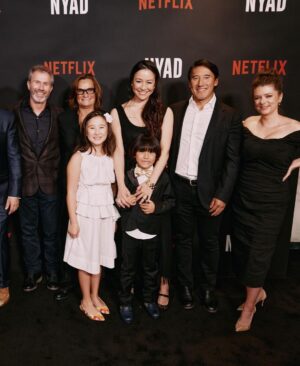 Elizabeth Chai Vasarhelyi Instagram - @nyadmovie premiered in theaters last week on October 20th.  It will continue to play this week on the big screen worldwide until it debuts on @netflixfilm November 3rd. There have been many special moments especially as we’ve been working on this film for over three years and it’s our “narrative feature” (fiction) debut. With al the suffering in the world it’s been hard to find the words or motivation to share these moments as there are CRITICAL events and issues  right now both here and abroad. That said, @nyadmovie is based on the true story of Diana Nyad who woke up at 60 and realized that while the world thinks it’s done with her - she’s not done. Nyad goes on to attempt her dream swim the 110 miles from Cuba to Florida. Working with Annette Bening, Jodie Foster, Rhys Ifans, Chris Tellefsen @jakebraver @claudiomirandadop @alexandredesplatofficial @jimmychin many of whom are parents to daughters and understand the importance of this story.  It’s been a privilege working with all of you. Thank you. And the cake is the brainchild of @ccpanos 🙏♥️🙏