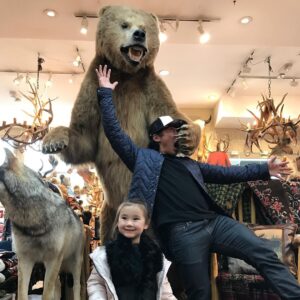 Elizabeth Chai Vasarhelyi Instagram - Here we go… happy Father’s Day to one hell of an / a: Easter egg dyer, cat ear sporting, child exhausting, gladiatorial, bear teasing, ice cream stealing, mug face making, mochi loving, construction working, unicorn onesie guitar playing hunk of a dad (partner!) @jimmychin we love you even when you strike a pose. ♥️♥️♥️♥️♥️