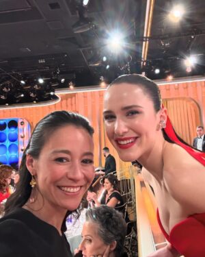 Elizabeth Chai Vasarhelyi Instagram - @goldenglobes with @nyadmovie Annette Bening and Jodie Foster no gold needed to witness your reign. We are so so grateful and proud to go on this epic journey with you. Bravo and so well deserved to #beef @steveyeun @jimmychin @diananyad @jaredleto @brielarson @rajendraroyinsta @cameronpbailey @rogerrosswilliams @rachelbrosnahan @bonniestoll @juliaallyncox @carolinaherrera @ireneneuwirth