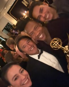 Elizabeth Chai Vasarhelyi Instagram - @goldenglobes with @nyadmovie Annette Bening and Jodie Foster no gold needed to witness your reign. We are so so grateful and proud to go on this epic journey with you. Bravo and so well deserved to #beef @steveyeun @jimmychin @diananyad @jaredleto @brielarson @rajendraroyinsta @cameronpbailey @rogerrosswilliams @rachelbrosnahan @bonniestoll @juliaallyncox @carolinaherrera @ireneneuwirth
