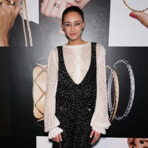 Ella-Rae Smith Instagram - @chanelofficial X @dazed celebrating #CocoCrush 🖤
Obsessed with this outfit (head to toe Chanel with Coco Crush jewels) & glam by @alexisdayhmu (I call it Black Swan with sparkle). 
Thank you so much to Chanel for the invitation and for a gorgeous evening 🤍 & to my @unitedagents team, always. 
#CocoCrushClub #CHANELFineJewelry