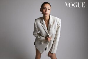 Ella-Rae Smith Instagram - 🤍 @voguesingapore 🤍 talking all things Queen Sareth and season two of #Foundation 💫
Shot by @davidreissphotography 
Hair by @carl.campbelll 
Makeup by @emilywoodmakeup 
And styling by yours truly wearing vintage @celine & my fave @havva_mustafa cowboy boots 
Biggest thanks as always to @lauren._.jenkins at @pinnaclepruk 
Interview by @azrin.t