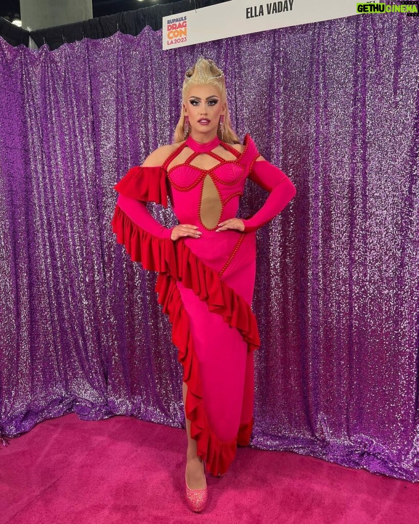 Ella Vaday Instagram - @rupaulsdragcon DAY 1 Dump Firstly look at this incredible fit by @jeffreykellydesigns , inspiration from JPG, I’ve always wanted to work with Jeffrey so this was a dream!!! The thing I love about dragcon is it gives all us queens from around the world a chance to meet,everyone was so lovely, and you realise we’re all the same, with a shared experience 🥰 Also so blown away at all my fans who travelled far and wide, it’s crazy how far drag race uk reaches , so thanks for coming to visit me it means the world! I love y’all! 💋💋 RuPaul's DragCon