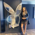 Ellen Hancock Instagram - Today was fun 💗🐰 @playboy @playboycenterfold Playboy HQ