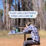 Ellen Hancock Instagram - Float like a butterfly sting like a bee 🦋 When a butterfly magically lands on you during target practice! ✨