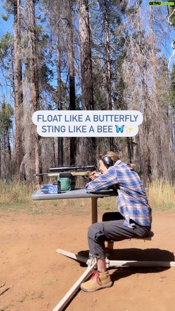 Ellen Hancock Instagram - Float like a butterfly sting like a bee 🦋 When a butterfly magically lands on you during target practice! ✨