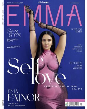 Ema Fajnorová Instagram - EMA v EMME

Už dnes vyšlo decembrové číslo najznámejšieho lifestylového časopisu na Slovensku @emma.magazine 
na ktorého titulke mám tú česť tróniť.

Téma tohto vydania je sebaláska. Presne tej sa venoval aj rozhovor so mnou ktorý spolu s kreatívnym foto editoriálom nájdete vo vnútri.

V Emme tento mesiac nájdeš mnoho ďalších inšpiratívnych rozhovor a rád. Tiež ma nájdeš v ďalšom módnom editoriály ktorý vznikol v spolupráci so @zalando 

Verím že sa vám bude toto číslo páčiť a že si kúsok svojej Emy zoberiete so sebou domov v podobe časopisu.

Team:
foto @adamtarana 
styling a produkcia @miroslavadanielova 
vlasy @nikolastichy 
make up @tomasvida.makeup 
šperky @gismondi1754_prague 
sefredaktor @evablahut 
rozhovor @janinka131