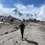 Emelie Forsberg Instagram – We’ve moved our way up the valley and now have spent some days in the little village Periche!
I try to train as good as I can in preparation for the approaching races, but running at 5000 m is hard 🤣
Our girls are so patient to follow us on this adventure, all respect to them ❤️