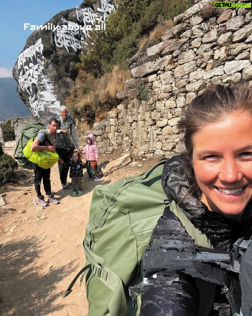 Emelie Forsberg Instagram - Days are incredible here, and sharing them with Emelie and Kilian’s family is definitely an awesome experience. The Himalayas will be our home for the next three weeks and we are going to make the most of these beautiful mountains. 📍Namche Bazaar Learn more about this adventure in the link in bio. #NNormal #YourPathNoTrace