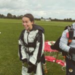 Emilia Clarke Instagram - What could match the profound existential terror of another birthday? Jumping out of a goddamn plane is what. 😎 #whosaysyoucanonlyflydragons? #freeeeeeeeeefaaaalllliiiinnnggggg #🥳 #myfacialexpressionstellyouallyouneedtoknow #mymothermyhero #birthdaybluestakeapunch Thank you Hinton Sky Diving for the most exhilarating experience of my life! Hinton Skydiving Centre