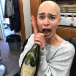Emilia Clarke Instagram - This is what it took not only to shoot ep5...but to watch it too! #🤯 @gameofthrones @hbo #soshockingitblewmywigoff #😳 #🤢