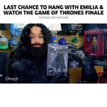 Emilia Clarke Instagram - This is it friends. The last chance to end all last chances, for the Game of Thrones experience to end all Game of Thrones experiences. You. Me. Three of your best friends who’ll have to battle for your affection to be selected. (I’m thinking episode 3 in style.) Make sure to use promo code KHALEESI100 to get 100 extra entries! We’ll hang out, chat about your favorite theories and even take some silly photos all before a private screening of the final episode. THERE WILL BE POPCORN. ARE YOU READY?!?! And now are watch is ALMOST ended.....support my charity SameYou and enter NOW through my bio link or omaze.com/emilia before time runs out!!! 🔥🔥 @omazeworld #onlyatomaze #winteriscoming #screwitwinterisHERE #awinnerishere #itcantreallybeover #forthethrone #motherofdragonsfriendofomaze #🔥🔥🔥🔥
