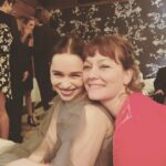 Emilia Clarke Instagram - And then we may have got a little lit...🔥🏆 But only because WE SAW THE FIRST GODDAMN EPISODE AND ITS SO GODDAMN GOOD YOU GUYS ARE GONNA FREAK OUT. 🙌🙌🙌🙌🙌🙌🙌🙌🙌🙌 But really though.... freak Out. 💪🏻 #enjoybaby #thesebefamily #forthelove #gameon #❤️