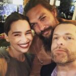 Emilia Clarke Instagram - And then we may have got a little lit...🔥🏆 But only because WE SAW THE FIRST GODDAMN EPISODE AND ITS SO GODDAMN GOOD YOU GUYS ARE GONNA FREAK OUT. 🙌🙌🙌🙌🙌🙌🙌🙌🙌🙌 But really though.... freak Out. 💪🏻 #enjoybaby #thesebefamily #forthelove #gameon #❤️