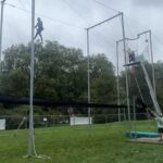 Emilia Clarke Instagram - When on strike? Trapeze. From a back flip to a face plant, its the journey that counts 😂😇 #yocirquedusoleilwheredoisign #fyithatsgamefacenotfearformyface