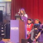Emily Ratajkowski Instagram - CONGRATULATIONS CLASS OF ‘23! 🎓 what an honor! thank you so much to President Raab and Hunter College for having me today. 💜