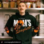 Eminem Instagram – #Repost @momsspaghettidetroit
・・・ 
In addition to leftovers from the vault – we got a FRESH drop of #MomsSpaghetti merch – launches today at #TheTrailer