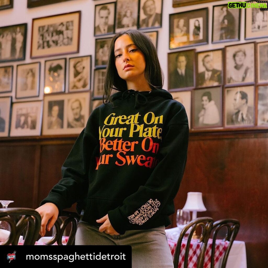Eminem Instagram - #Repost @momsspaghettidetroit ・・・ In addition to leftovers from the vault – we got a FRESH drop of #MomsSpaghetti merch – launches today at #TheTrailer