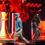 Eminem Instagram – Had 2 come out with @50cent last night… thanks 4 the love, Detroit!  FINAL LAP TOUR!!! 

photo credit: Krewsade