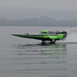Emma Kimiläinen Instagram - Rainy but fantastic day with the fully electric @e1series racebird. I've never driven anything that is so sensitive and requires so much feel, anticipation, patience, and awareness of many things simultaneously. Loved the challenge and got a hang of it pretty quickly, so I was able to use the seat time to understand the limits of the boat. Now my @e1series pilot training programme is successfully finished and I'm ready for some real action!😍 Thanks to my great instructors and the amazing racebird crew for a lovely week in Italy. Learned a lot and had a blast while doing so! 🙏 #e1series #electrified #racebird #e1 #powerboat #powerboating #boating