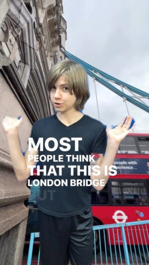 Ethan Thomas Jung Instagram - Most people (including me) confuse Tower Bridge and London Bridge! 🇬🇧 #nowyaknow #til #londonbridge #towerbridge #london #travel #facts #todayilearned #famousplaces