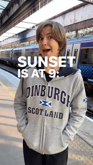 Ethan Thomas Jung Instagram - Loving these long days in Scotland! Early sunrise and late sunset! ☀️ 

#sunrise #sunset #longdays #spring #europe #weather #scotrail #travel #explore #train