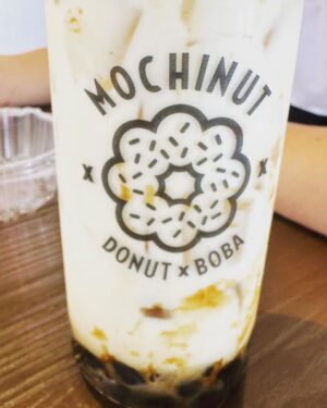 Ethan Thomas Jung Instagram - It’s mochi. It’s a donut. 🍩 It’s mochinut!!!! #mochi #mochinut #boba #donut #dessert #food #yum #oreo #cookieandcream