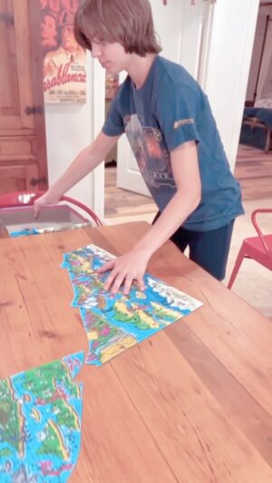 Ethan Thomas Jung Instagram - It’s puzzle magic! Finished the Happy Isles puzzle by the @magicpuzzleco ! This is the second puzzle from them that I have completed. They have a surprise ending that is always fun! 

 #puzzle #magicpuzzlecompany #fun #brainhealth #indooractivities #surprise