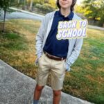 Ethan Thomas Jung Instagram - I survived the first day of school! Just kidding. I had so much fun! My best subject is probably math but I like creative writing too. And yearbook! #backtoschool #math #yearbook #creativewriting #english #school #learning #nike #vibes #fall   #instagood #photooftheday #followme #picoftheday #follow #me #instadaily #instalike #igers #life #amazing #instamood #bestoftheday