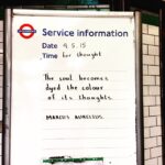 Faye Marsay Instagram - Another slice of Wisdom at Tooting Broadway station