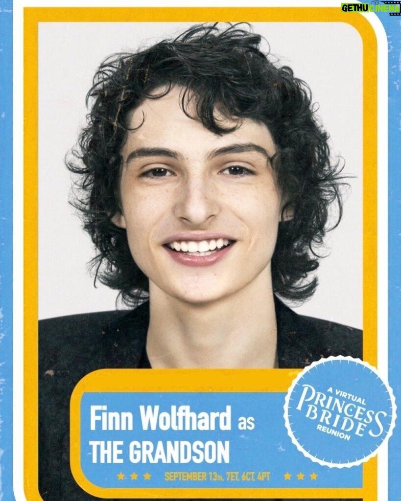 Finn Wolfhard Instagram - Florin has WiFi!?! Come watch the Princess Bride livestream today with the original cast plus a Python - and more! Plus - wait!!- Q&A after led by my SDCC nemesis!??!