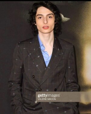 Finn Wolfhard Instagram - @turningmovie in @gucci with my favourite accessory/non-biological sister @thebrooklynnkimberly.  She’s amazing in this and so is #mackenziedavis and @floriasigismondi reallllly did it this time.  We made a super cool and creepy movie this #femalefilmmakerfriday come thruuuuuu thanks @amblin @universalpictures @rhondaspiesstylist and @blondiemua ❤️❤️❤️. And more ❤️❤️❤️ to the perfectly cast @niallgreigfulton @dennathomsen and #barbaramarten the duchess of Powerscourt 👑